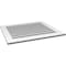 Ekena Millwork Vertical Surface Mount PVC Gable Vent: Functional, w/ 3-1/2"W x 1"P Standard Frame, 34"W x 30"H GVPVE34X3001SF - alternate 4